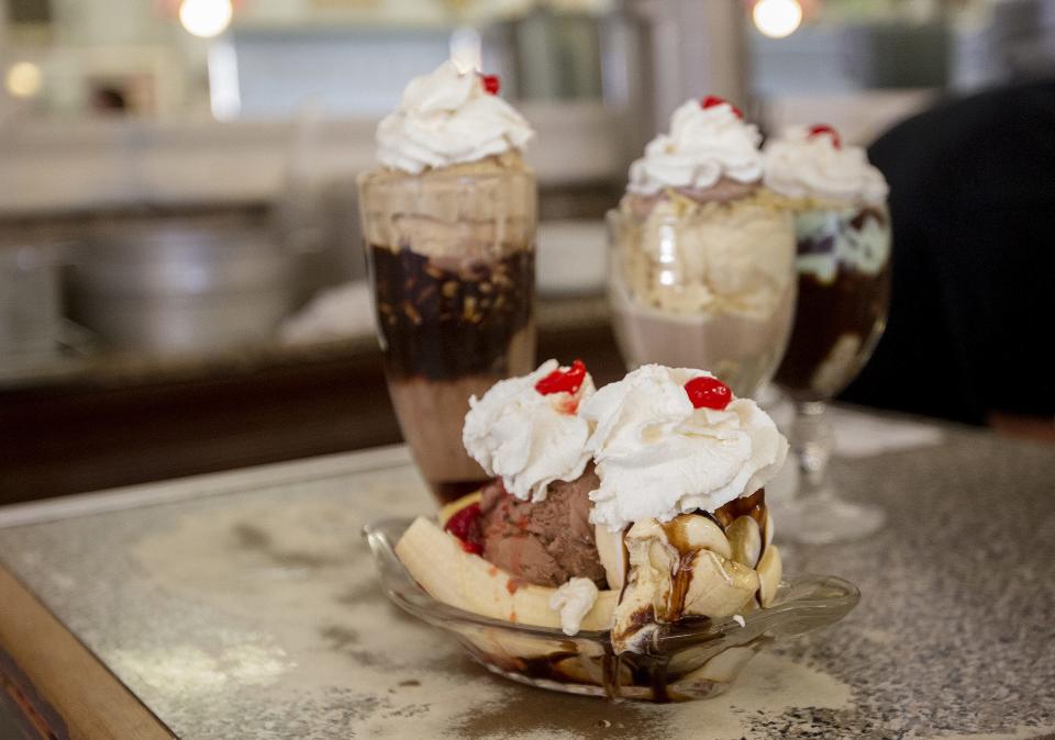 The Sugar Bowl ice cream shop in Old Town Scottsdale, expect classic cones and sundaes served up 
in an environment that hasn’t changed much since the shop opened in 1958.