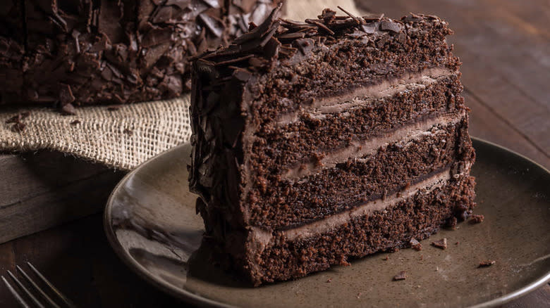 Premier Chocolate Cake slice 
