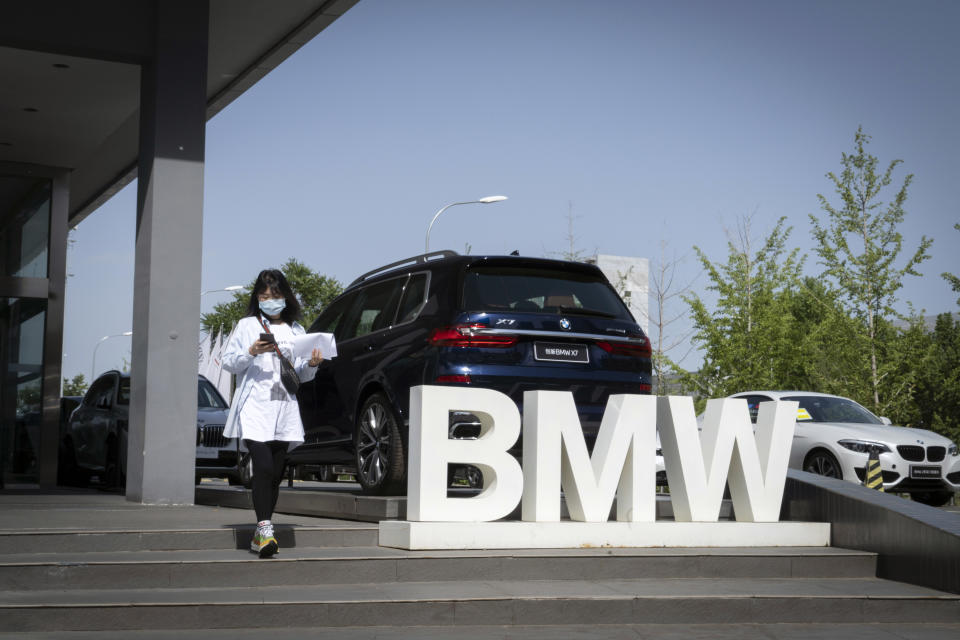 Una concesionaria de BMW en Pekín el 11 de mayo de 2020. (Giulia Marchi/The New York Times)