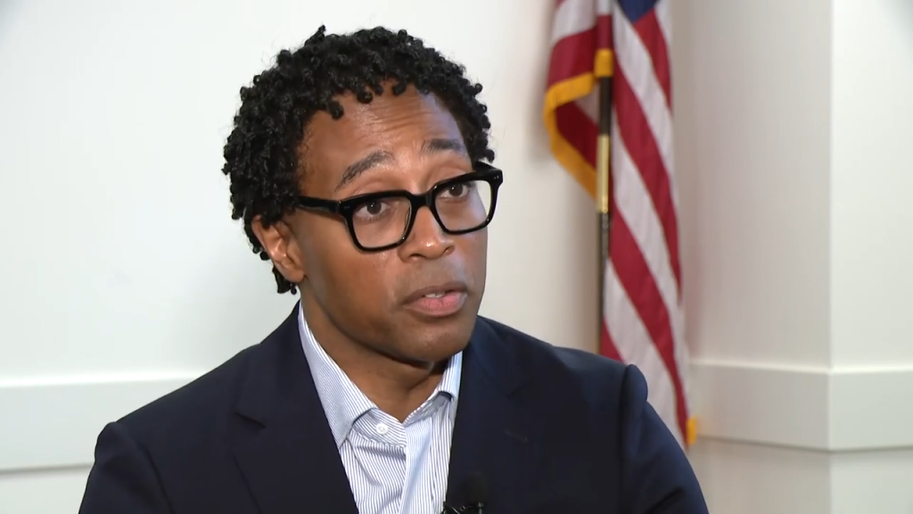 St. Louis County Prosecutor Wesley Bell. (Photo credit: Screenshot/YouTube.com/KSDK News)<span class="credit"> – </span>