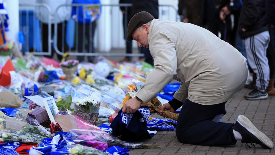  Fans have been paying tribute to those who were killed in the crash. Pic: Getty