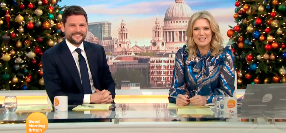 Gordon Smart and Charlotte Hawkins on Good Morning Britain (ITV) 