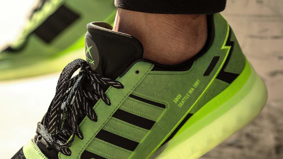 A closer look at Adidas Originals by Xbox’s Xbox 20th Forum Tech sneakers. - Credit: Courtesy of Xbox