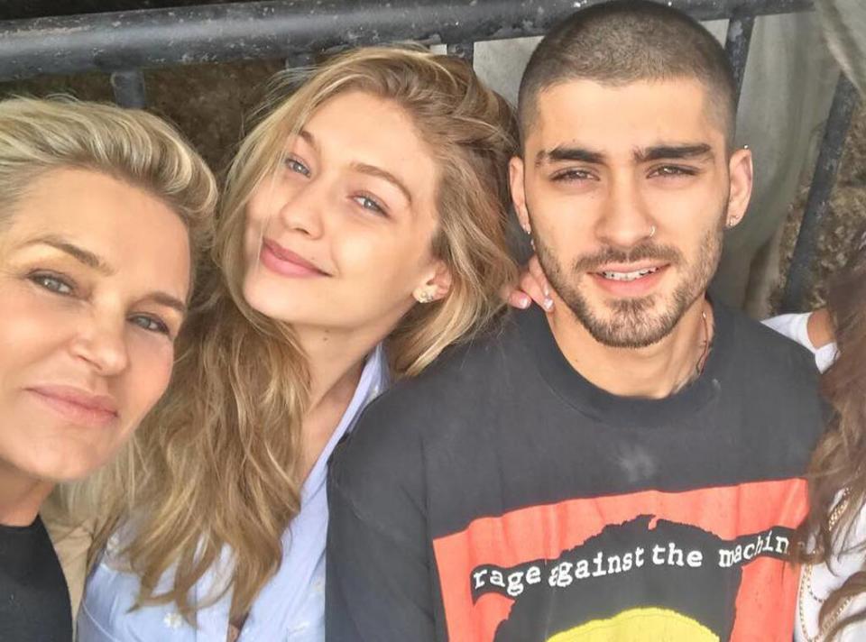 Yolanda Hadid, Gigi Hadid, Zayn Malik