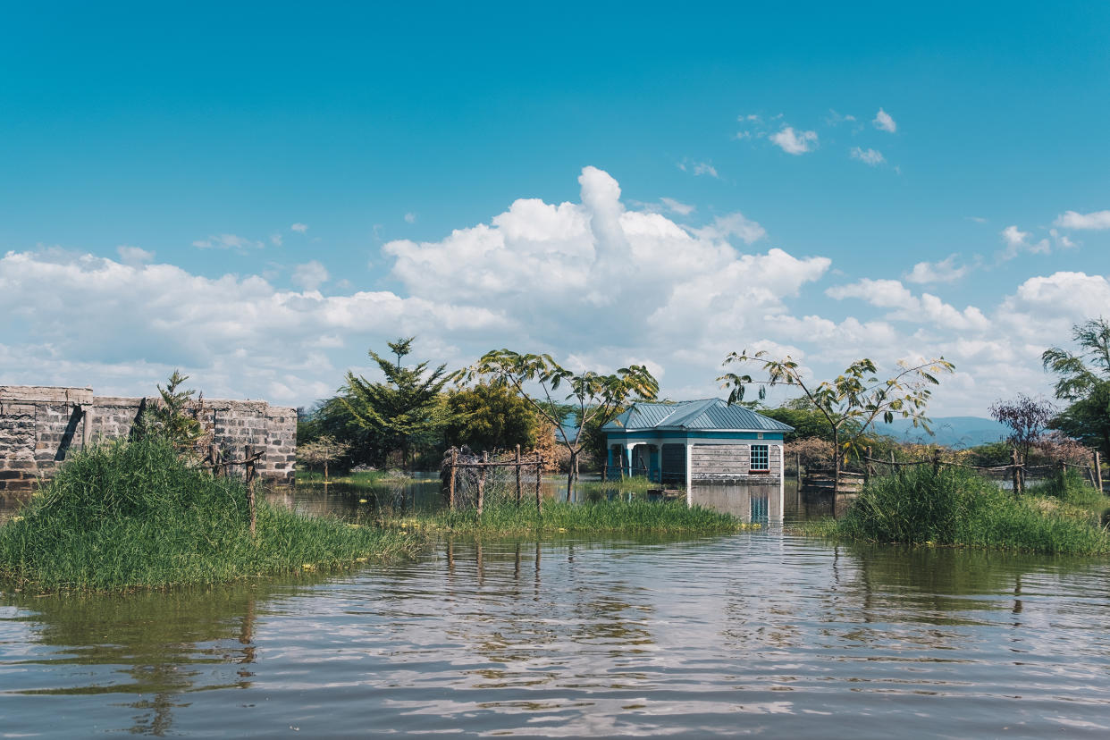 When Lake Baringo rose, families in the area lost their homes and grazing fields.