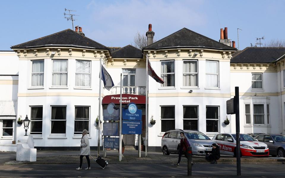 The Preston Park hotel in Brighton, where Masood stayed the night before his attack - Credit:  Bryn Lennon