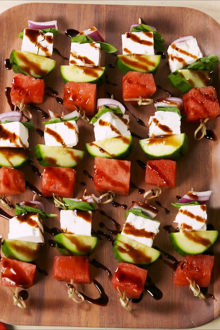 Watermelon Feta Skewers