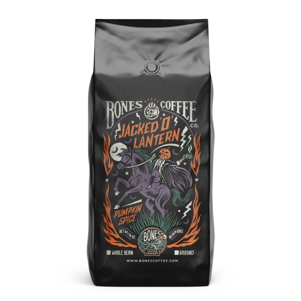 6) Bones Coffee Company Jacked O’ Lantern Pumpkin Spice