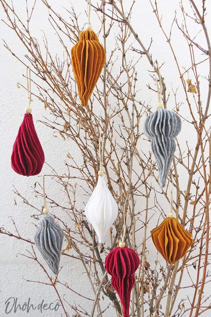 3D Felt Ornaments