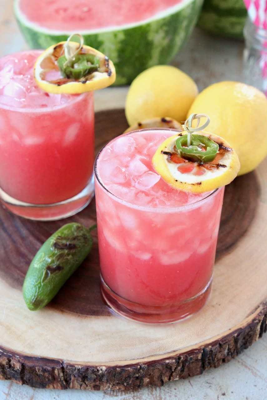 Grilled Jalapeno Watermelon Margarita