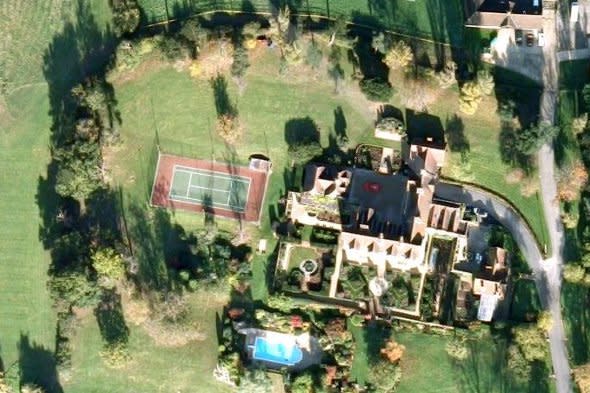 Aerial view of the Wood House