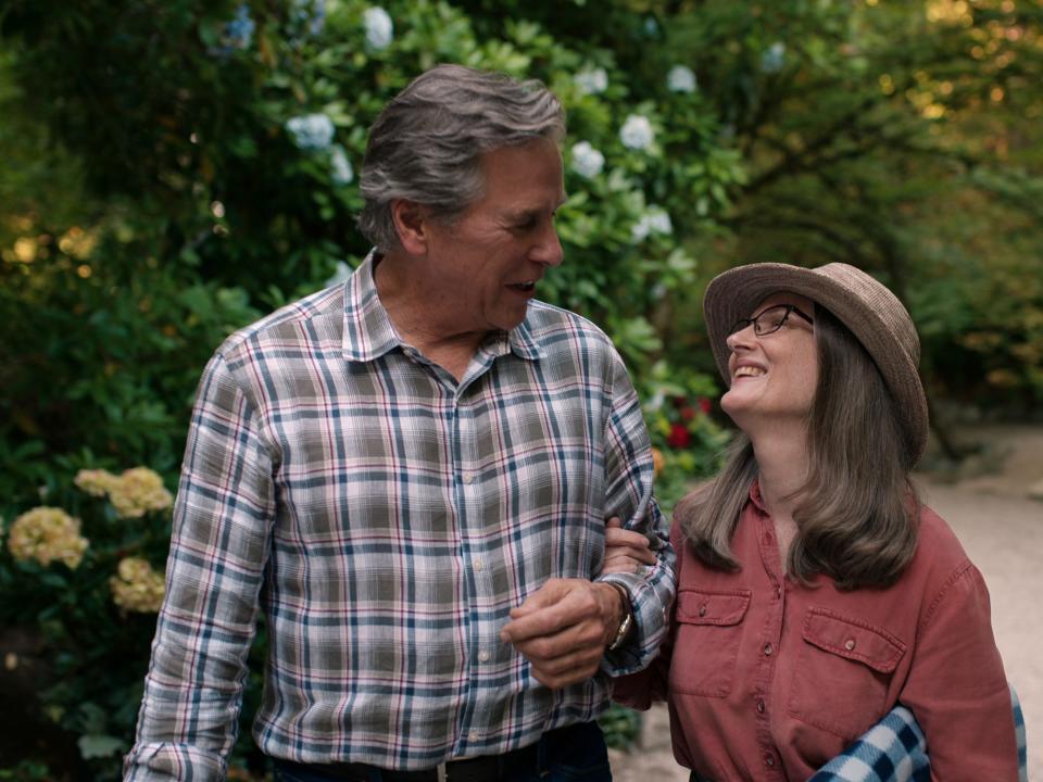 Tim Matheson as Doc Mullins and Annette O'Toole as Hope in "Virgin River."