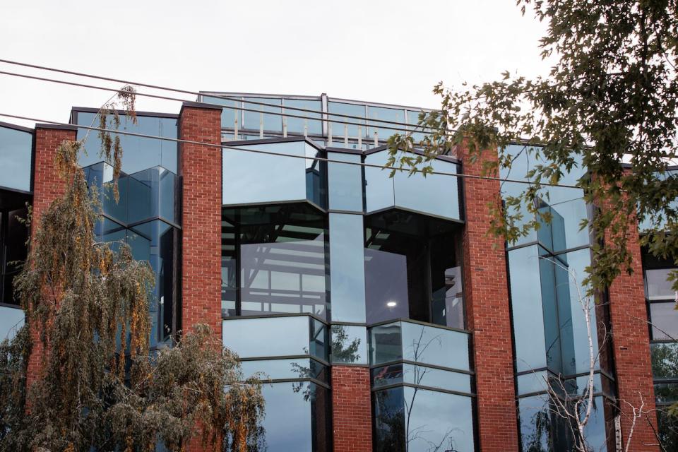 The former headquarters of Peter Nygard's now-defunct clothing company at 1 Niagara St., in Toronto, is pictured on Sept. 28, 2023.