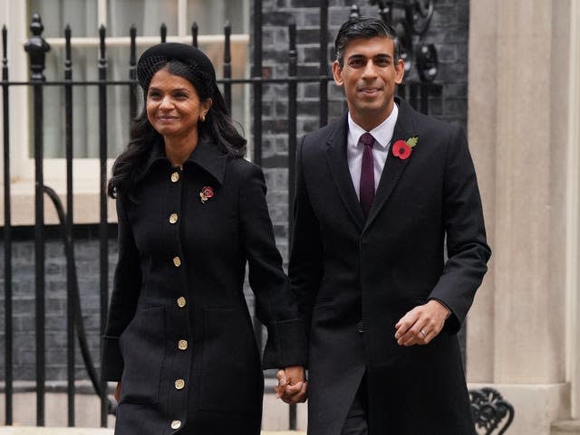 Rishi Sunak and wife