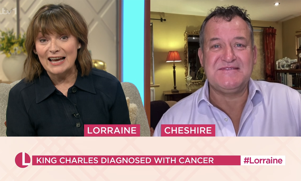 Paul Burrell gave a TV interview on Lorraine. (ITV screengrab)