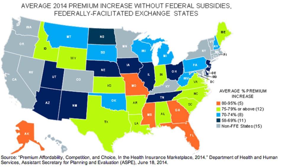 Obamacare map