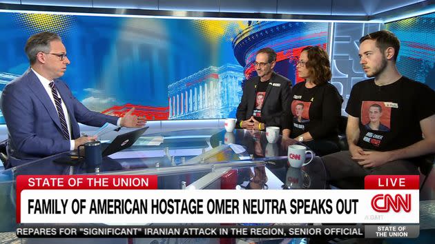 The family of Israel American hostage Omer Neutra appeared on 