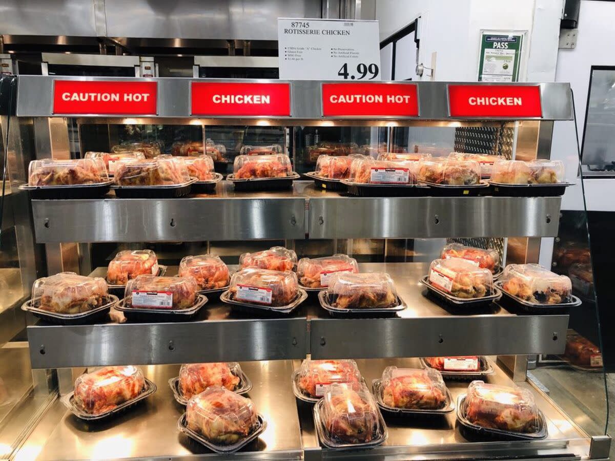 $4.99 Costco Rotisserie Chicken for sale at Costco, Danville, California