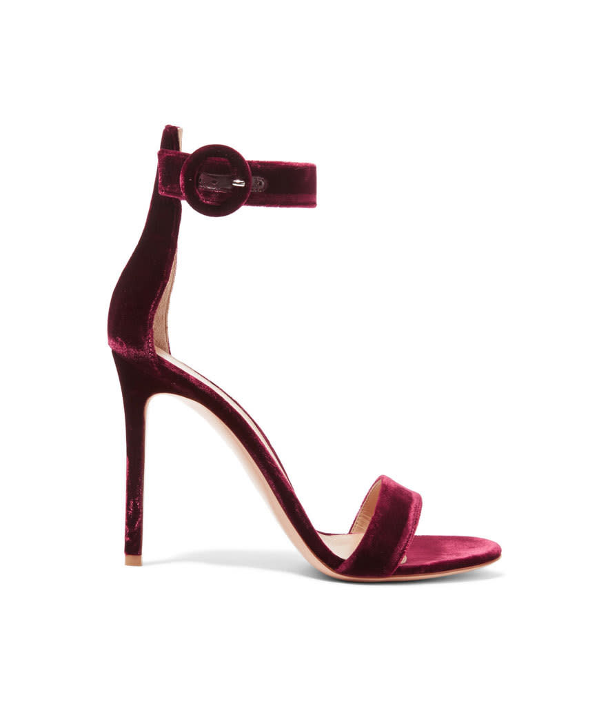 Gianvito Rossi Velvet Sandals