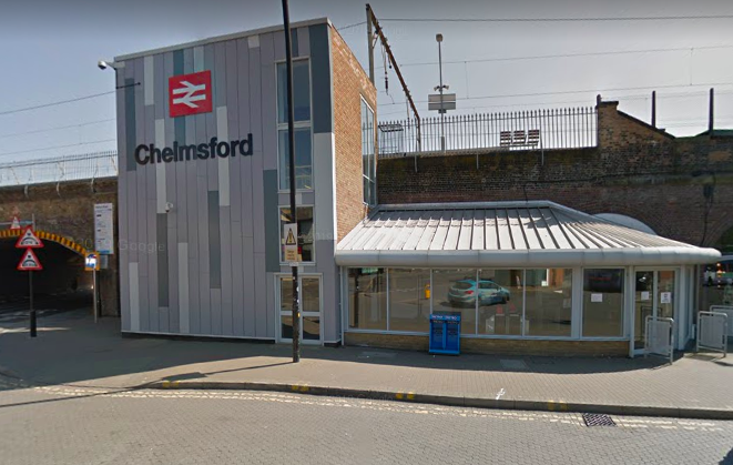 The patient’s body was found on the tracks at Chelmsford station (Google Streetview)