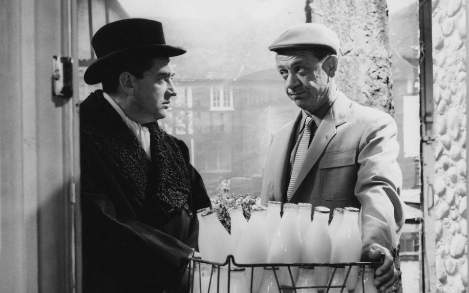 'I watch him even now and he really cheers me up, more than any other comedian': Hancock and Sid James in Hancock's Half Hour (1959)