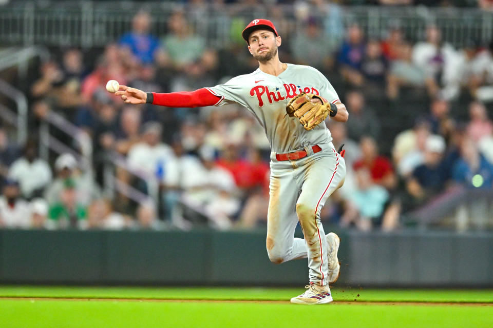 費城費城人Trea Turner。（Photo by Rich von Biberstein/Icon Sportswire via Getty Images）