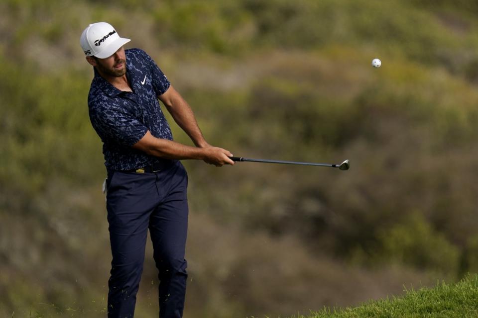 Matthew Wolff plays a shot on the 16th hole during the third round of the U.S. Open on Saturday.