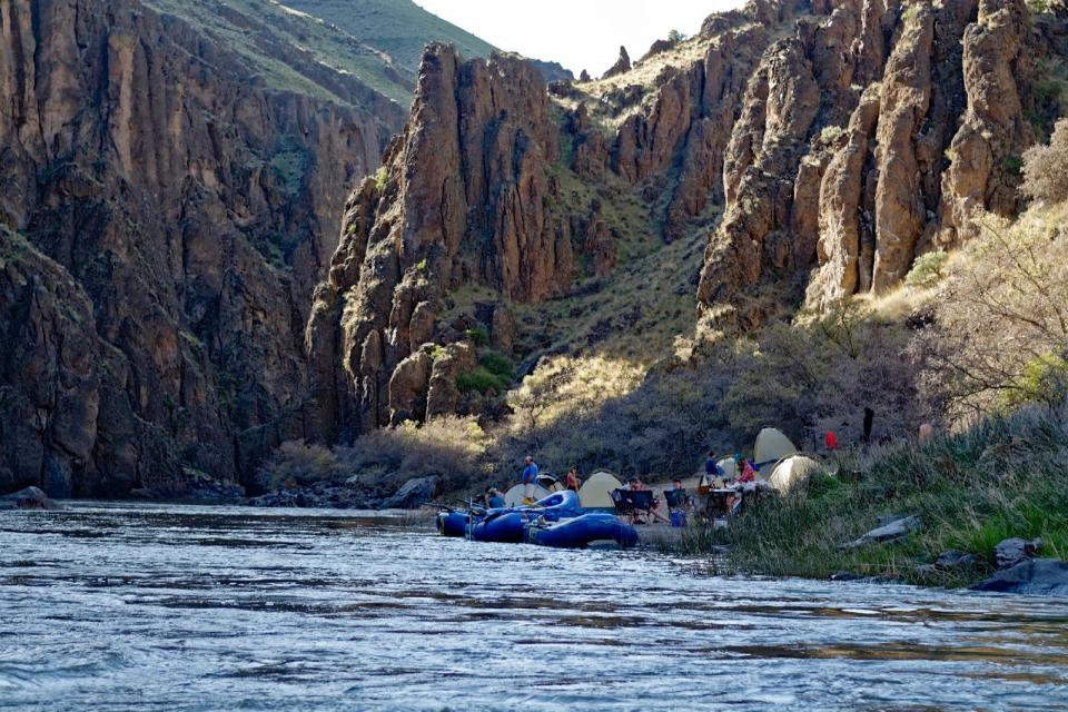 Rafting the Owyhee River between Three Forks and Rome.