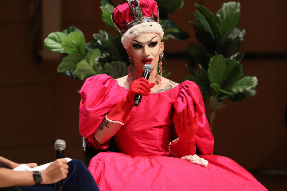 Sasha Velour speaks onstage during Teen Vogue Summit 2018: (Photo: Cindy Ord via Getty Images)