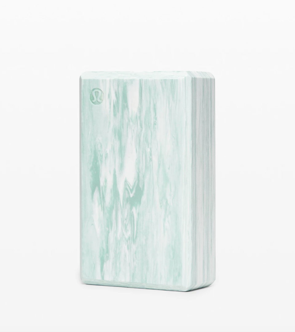 Lift & Lengthen Yoga Block. Image via Lululemon.