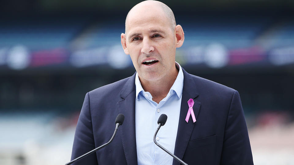 Channel 7 has placed new Cricket Australia boss Nick Hockley under intense pressure soon after taking the job. (Photo by Michael Dodge/Getty Images)