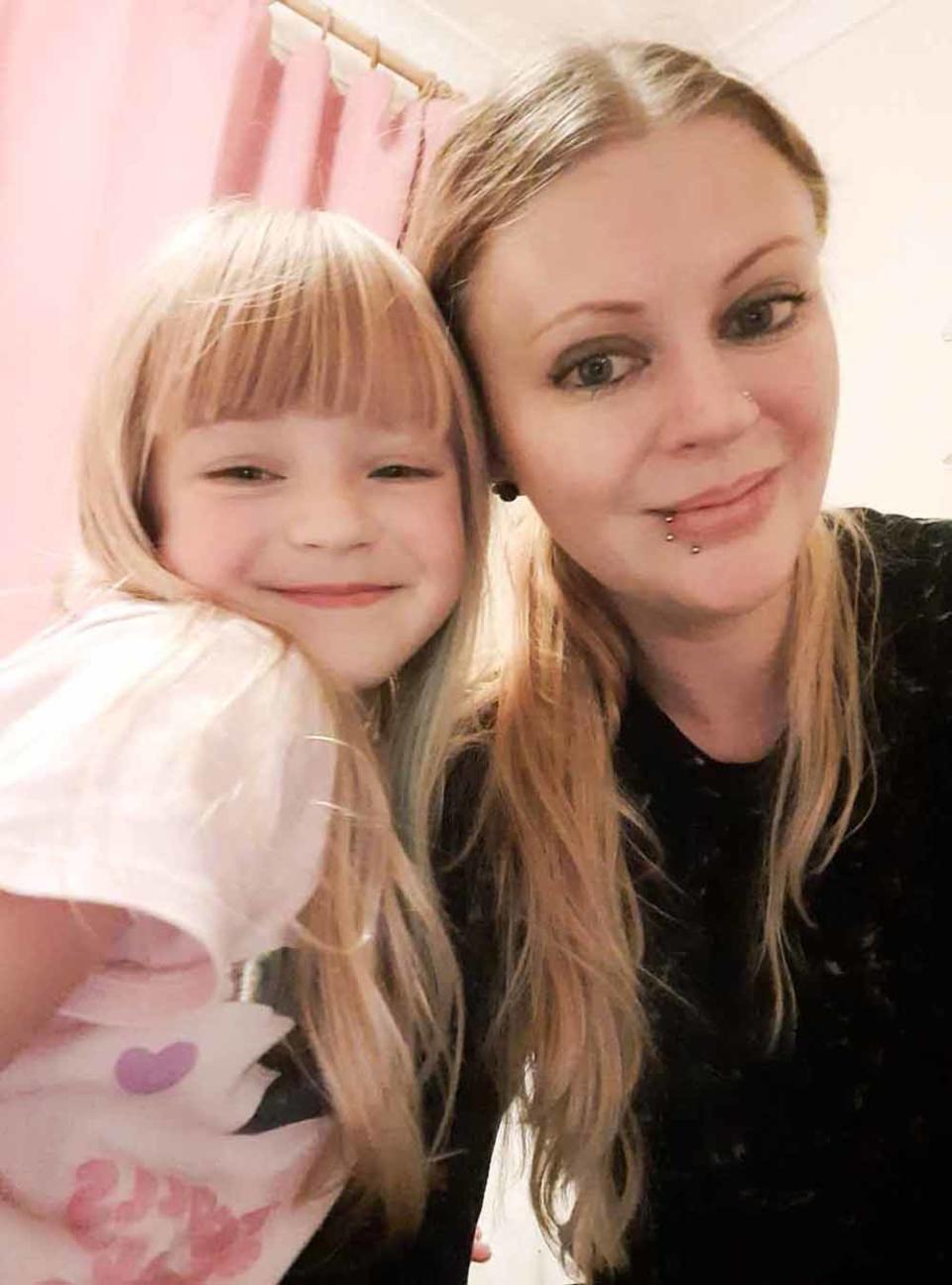 Becky, pictured here with Lexi four months after her diagnosis, has raised £16,000 for private treatment in the hope of prolonging her life (Collect/PA Real Life).