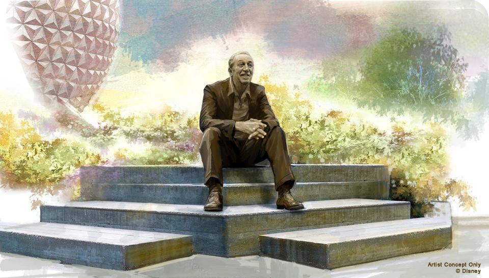 Walt Disney will be honored with a new statue in EPCOT's World Celebration neighborhood, in a new location called Dreamer’s Point.