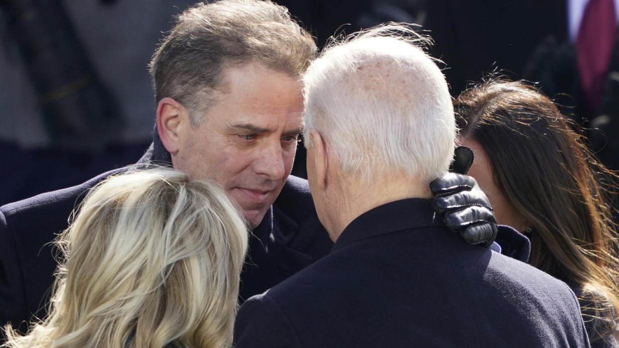 President Joe Biden with Jill Biden, Hunter Biden and Ashley Biden 