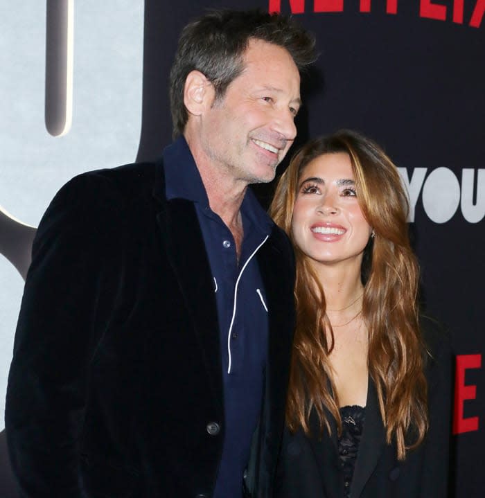 David Duchovny y su novia Monique Pendleberry