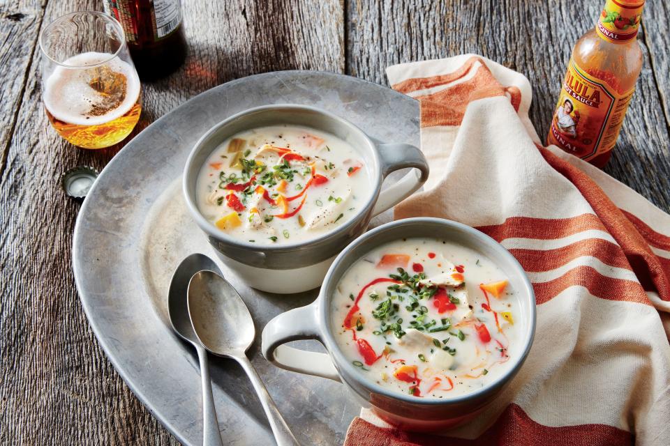 Chicken, Sweet Potato, and Corn Slow-Cooker Chowder