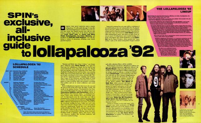 Our Lollapalooza Guide From '92 Was A Tribute to an Age of Grunge