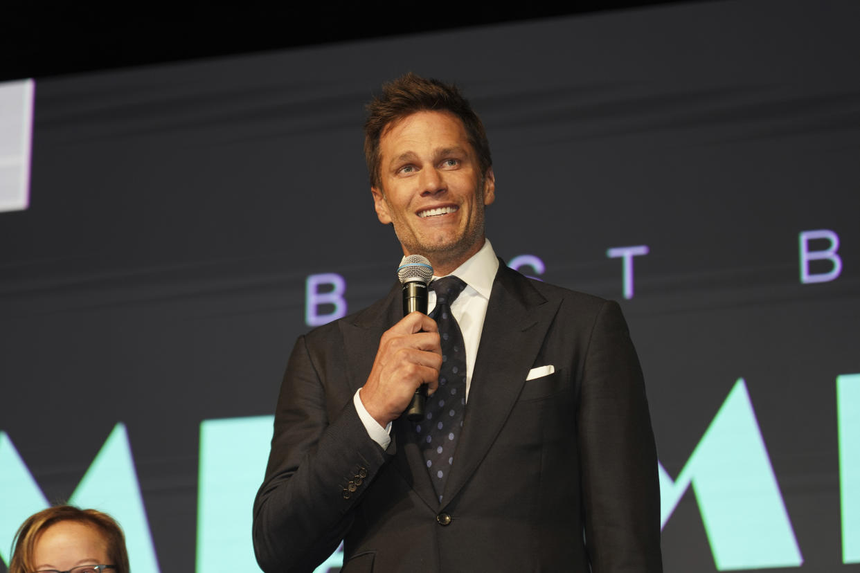 MIAMI, FLORIDA - NOVEMBER 17: Tom Brady attends The 25th Annual Best Buddies Miami Gala at Ice Palace Studios on November 17, 2023 in Miami, Florida. (Photo by Romain Maurice/Getty Images)