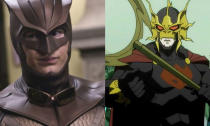 <p>Patrick Wilson played Nite Owl in <em>Watchmen</em> but will soon be seen as Orm, Arthur Curry’s evil half-brother in James Wan’s new <em>Aquaman</em> movie. </p>