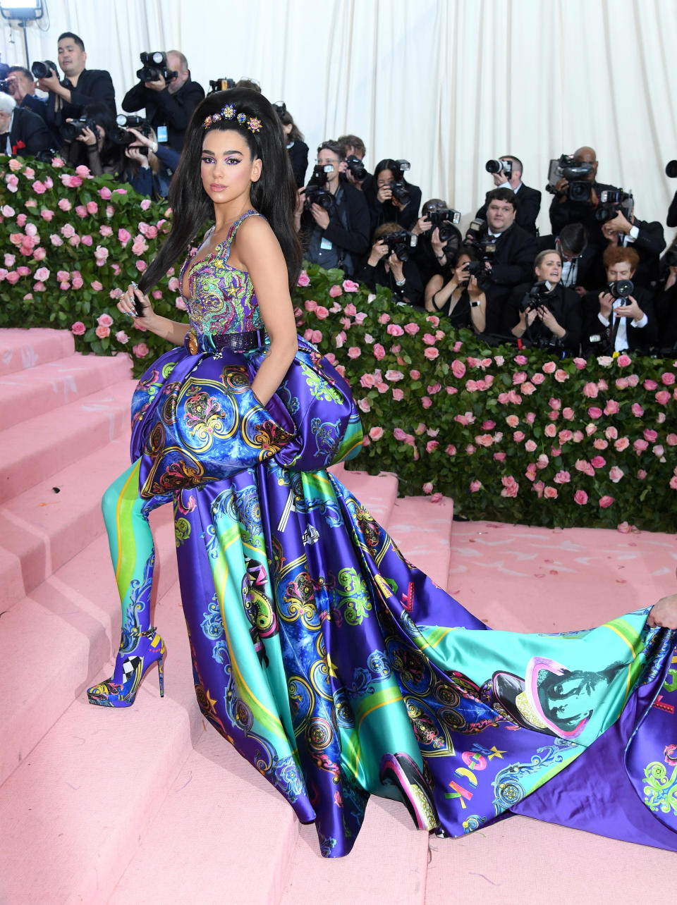 Dua Lipa at her first Met Gala in 2019