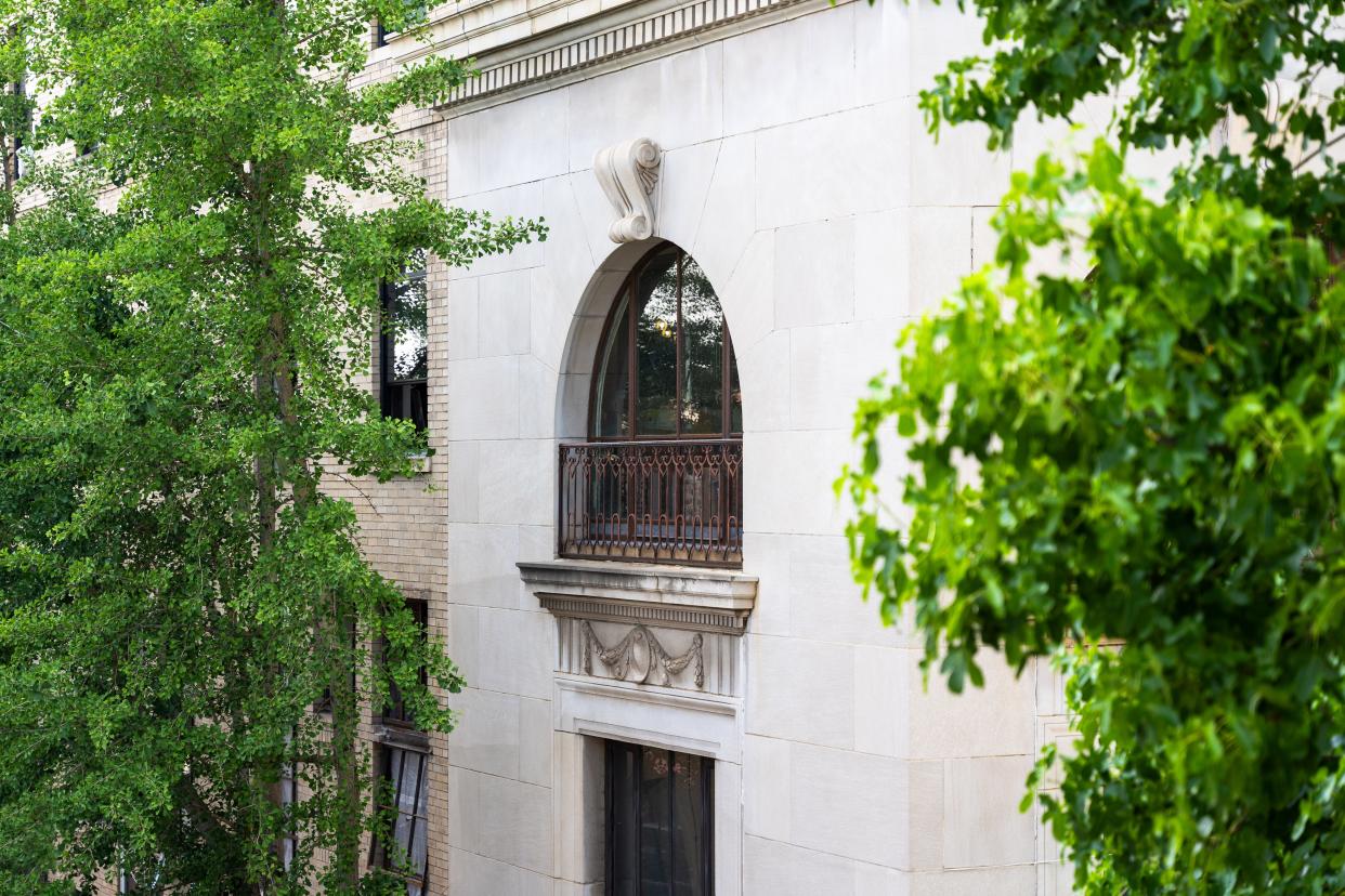 The Flat Iron Building, constructed in 1926, will reopen as The Flat Iron Hotel in the spring of 2024 in downtown Asheville.