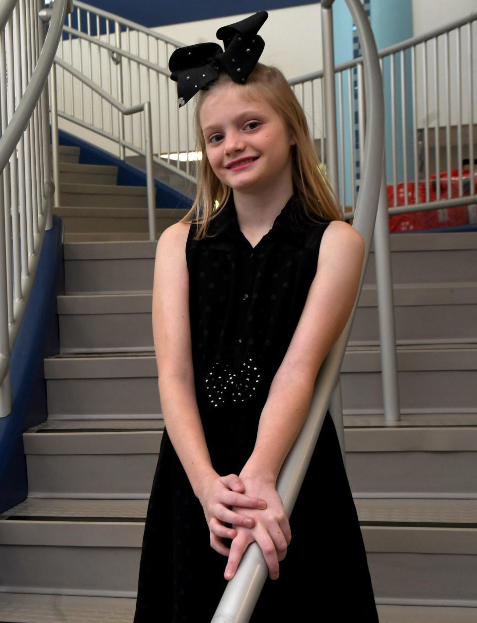 Audree Stucin, a fifth-grader at Louisville Elementary School, is The Alliance Review's Robertson Kitchen & Bath Kid of Character for October. The 11-year-old was photographed Wednesday, Oct. 11, 2023, at school.