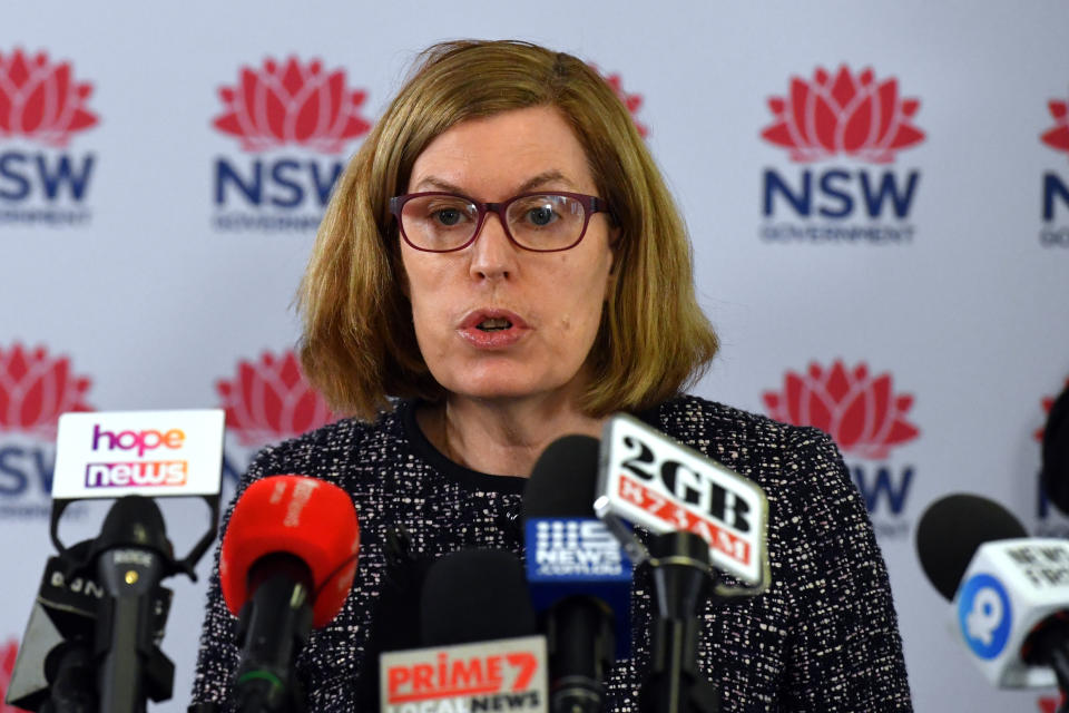 NSW Chief Health Officer Dr Kerry Chant is optimistic the state will hit 95 per cent fully vaccinated. Source: AAP