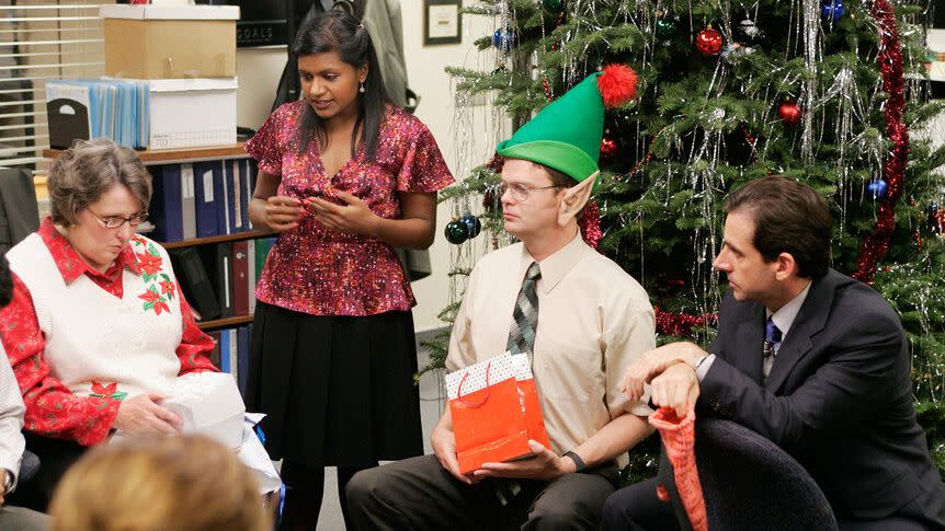 the office christmas party season 2 rainn wilson mindy kaling