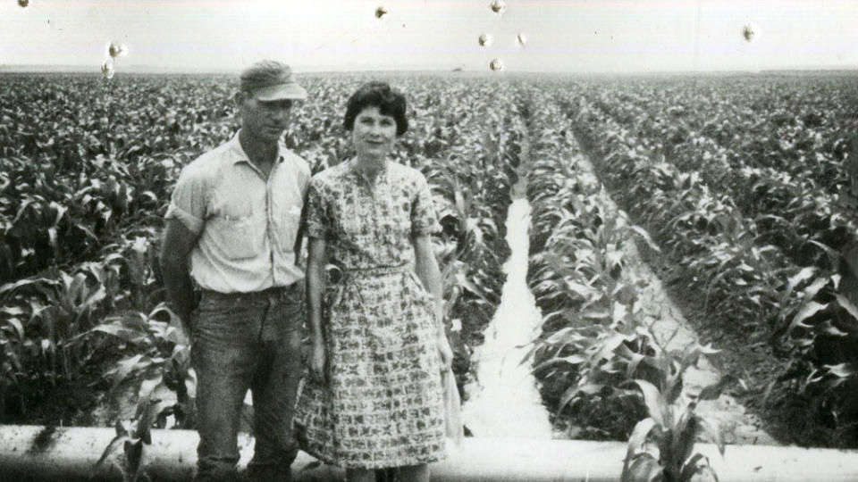 Paul and Rose Mary Gergen on the farm in 1963