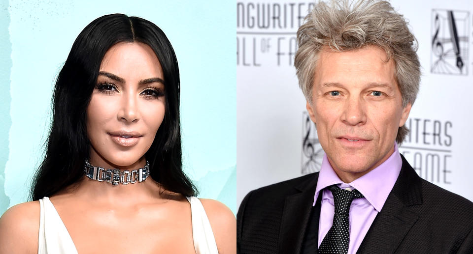 Kim Kardashian and Jon Bon Jovi (Photos: Getty Images)