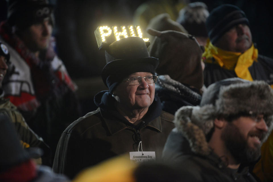 Phil sees his shadow on Groundhog Day