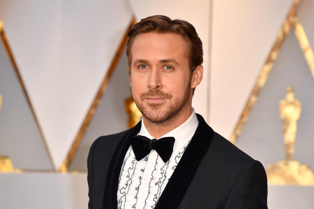 Gosling attends the 89th Annual Academy Awards at Hollywood &amp; Highland Center on February 26, 2017, in Hollywood, California. (Photo: Jeff Kravitz via Getty Images)