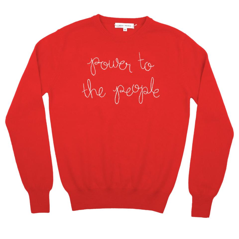 <p><a href="https://go.redirectingat.com?id=74968X1596630&url=https%3A%2F%2Flinguafranca.nyc%2Fproducts%2Fpower-to-the-people-sweater&sref=https%3A%2F%2Fwww.townandcountrymag.com%2Fstyle%2Ffashion-trends%2Fg34131893%2Ffeminist-gifts%2F" rel="nofollow noopener" target="_blank" data-ylk="slk:Shop Now;elm:context_link;itc:0;sec:content-canvas" class="link ">Shop Now</a></p><p>"Power To The People" Crewneck</p><p>linguafranca.nyc</p><p>$380.00</p><span class="copyright">Lingua Franca</span>