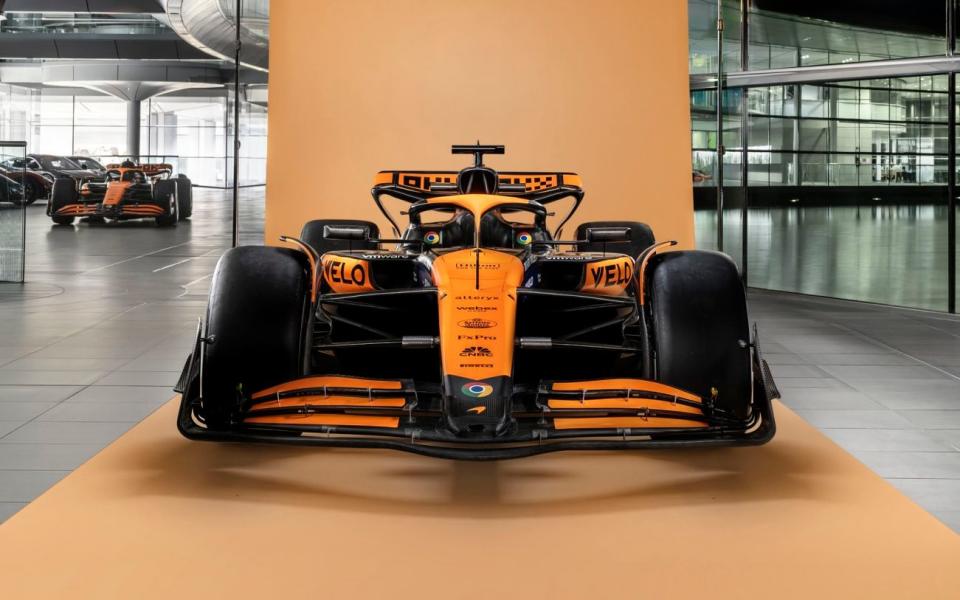 Handout photo courtesy of McLaren.  The McLaren Formula 1 team unveils the MCL38